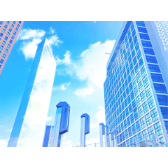 B 16 Urban Building 3 Illustration Wind Empty Free Clip Studio Assets