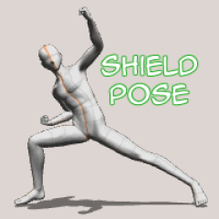 shield pose - CLIP STUDIO ASSETS