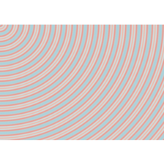 Stripes Pastels Retro Pattern Curved - CLIP STUDIO ASSETS