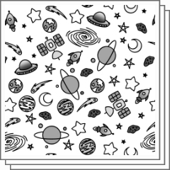 Cute Space Aesthetic Tiles Clip Studio Assets