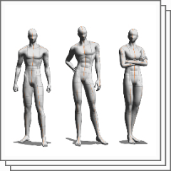 standing pose set - CLIP STUDIO ASSETS