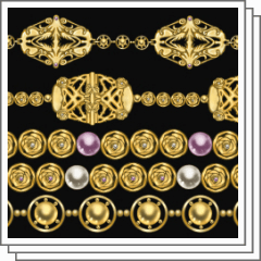 gold chain Set Kai - CLIP STUDIO ASSETS