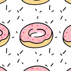 Donut Pattern 01 - CLIP STUDIO ASSETS