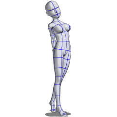 Standing Pose Forming A Hand Behind Clip Studio Assets