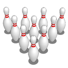 ボウリングピン10本 Clip Studio Assets