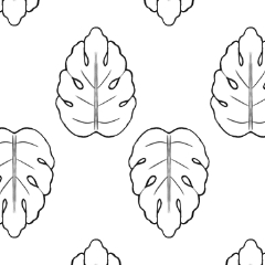 monstera pattern - CLIP STUDIO ASSETS