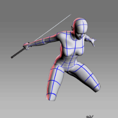 sword jumping - CLIP STUDIO ASSETS
