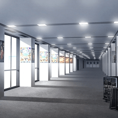 Background Material Idol Hen Studio Aisle Hallway Twidol009 Daytime Clip Studio Assets