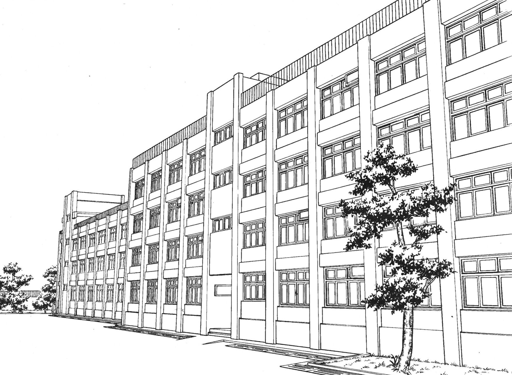 manga school building