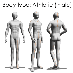 male athletic body type