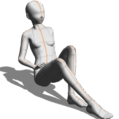 Model pose 2 (female) - CLIP STUDIO ASSETS