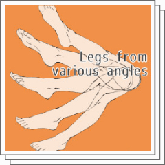 44. Extended legs from different angles - CLIP STUDIO ASSETS