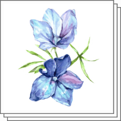 Blue Flower - CLIP STUDIO ASSETS