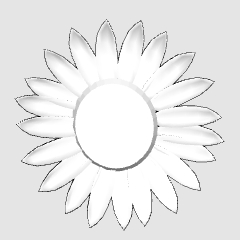 Sunflower Ornament Clip Studio Assets