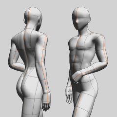 エレガント/洗練されたポーズ - CLIP STUDIO ASSETS