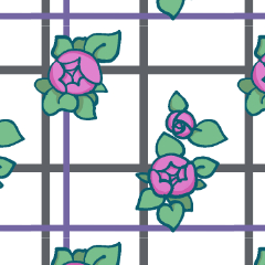 Rose Check Pattern 2-02 - CLIP STUDIO ASSETS