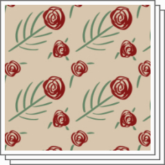 Simple Roses Pattern - CLIP STUDIO ASSETS