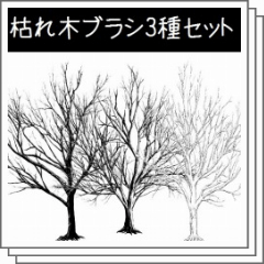 枯れ木ブラシ３種セット Clip Studio Assets