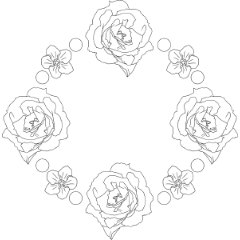 Flower circle - CLIP STUDIO ASSETS