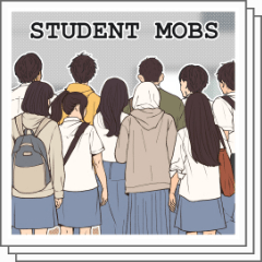 STUDENT MOB-バックプロファイル01 - CLIP STUDIO ASSETS