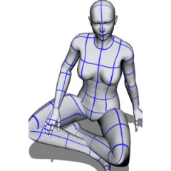 胡坐リラックス Clip Studio Assets