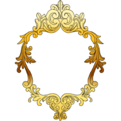 Golden frame - CLIP STUDIO ASSETS