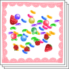 Candy And Strawberries Clip Studio Assets