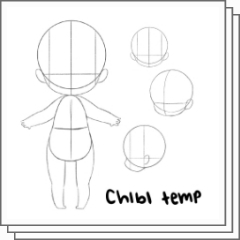 chibi body outline