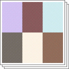 6 kinds of color patterns (thin check) - CLIP STUDIO ASSETS