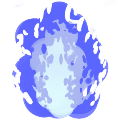 Blue Flame Effect Anime Like Magic Clip Studio Assets