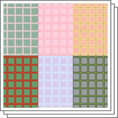 6 types of color patterns (bold check) - CLIP STUDIO ASSETS