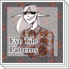 Eye themed tile patterns (5) - CLIP STUDIO ASSETS