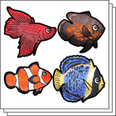 Tropical Fish Illustration 40 Clip Studio Assets