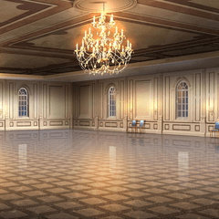 Background material Fantasy hen ② Royal palace e06_ Night - CLIP 