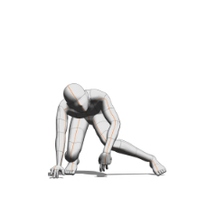 Monster pose (crouch) - CLIP STUDIO ASSETS
