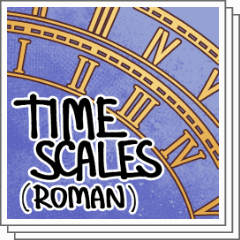 [free 48h] Time scale (roman numerals) - CLIP STUDIO ASSETS
