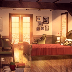 みにくる背景素材ファンタジー編 部屋014 Sinn Room 2k Y 夕方 Clip Studio Assets