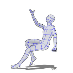 Sitting Pose - CLIP STUDIO ASSETS