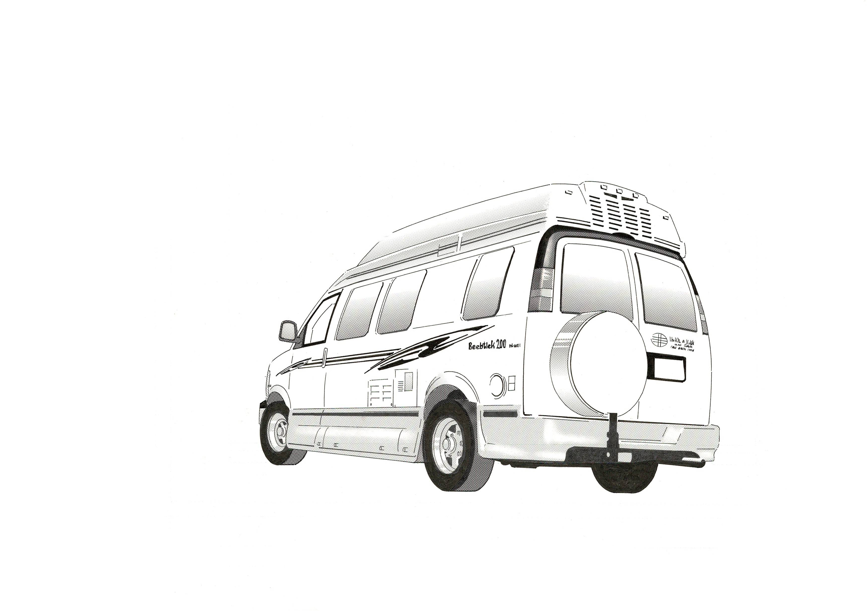 キャンピングカー 後ろ Clip Studio Assets