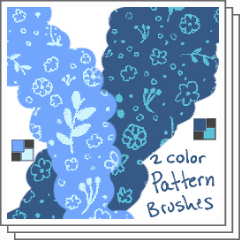 2 Color Pattern Brushes - CLIP STUDIO ASSETS