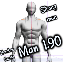 Man strong 1.90 strong man - CLIP STUDIO ASSETS