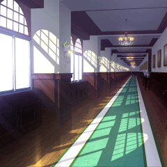 Background material that comes to see the House corridor 