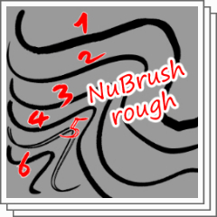 NuBrush rough -- 6 Brushes - CLIP STUDIO ASSETS