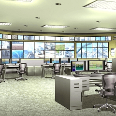 Background material special hen ① monitoring room ACoffice002_ 