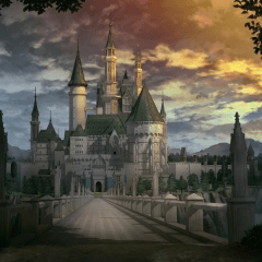 Castle on the cliff_Cloudy (Fantasy 06-castle_cl) - CLIP STUDIO ASSETS