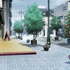 Background Material To Come To See Hen Christmas Street Bg15 Pl Crhs Hs3 Clip Studio Assets