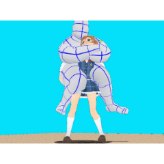 おんぶポーズ 外股 Clip Studio Assets