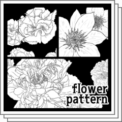 Flower Pattern Set 2 - CLIP STUDIO ASSETS
