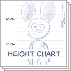 Character Height Chart in Feet - CLIP STUDIO ASSETS