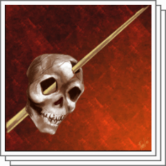 IMPALED SKULL - CLIP STUDIO ASSETS